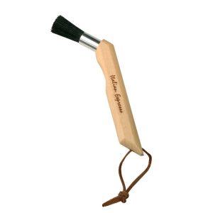 Angled wooden brush