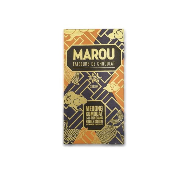 Marou Kumquat Tien Giang 68% Chocolate Bar 80 gr